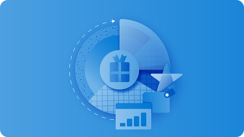 Holiday Best Practices Learning Path graphic on a blue background with a gift box, learning path, certification ribbon, and analytics icons.