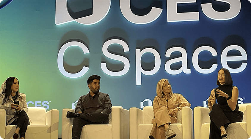 On stage with Activision Blizzard Media (now Microsoft Advertising) at CES 2025.